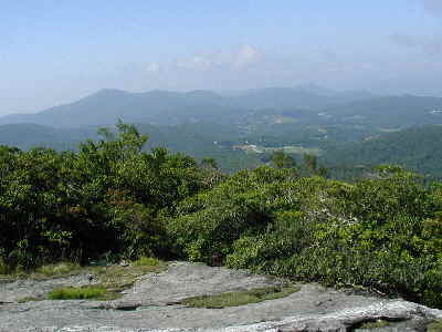 The view from to top of Scaly Mountain!
