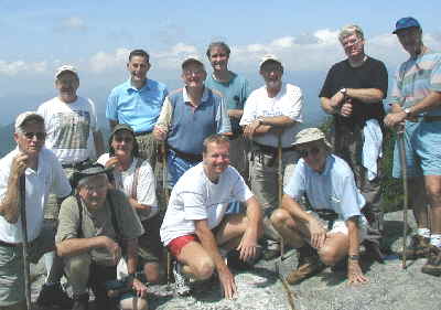 Our group at Scaly. Kneeling (l-r)Jack Slaton, Doug Russell, Wayne Miller, Steve Doyle, and David Whitaker. Standing (l-r) Tony Presley, Bob Thompson, Bob Presley, Dan Ross, Bob Magee, Steve Jordan, and Terry Doyle.