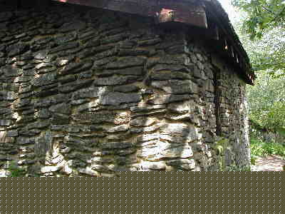 The Blood Mountain Shelter built in the 1930's by the C.C.C.