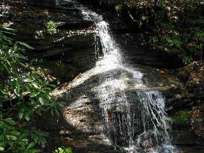 You pass by this nice little waterfalls about 10 minutes into the hike.