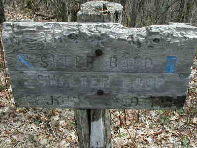 The sign at the base of Siler Bald.