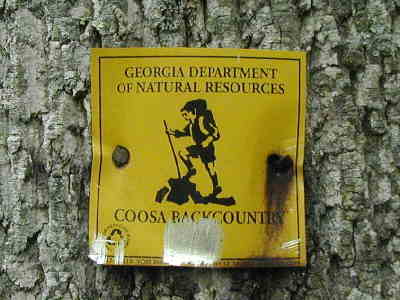 The Coosa Backcountry Trail is actually a 12.7 mile loop. We hiked out a portion of the trail and had lunch.