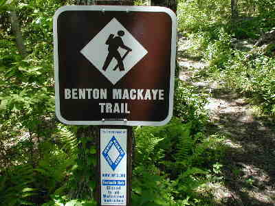One of the intersections with the Benton Mackaye Trail.