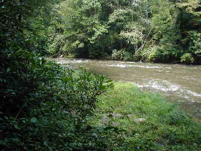 A good portion of the trail follows along the banks of the Chattooga River.