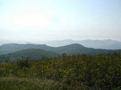 Magnificent views as we work our way toward the 6,214 ft. summit of Black Balsam Knob.