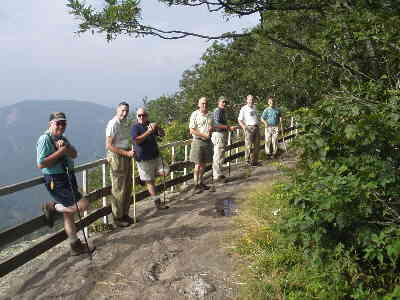 Rail fences allow you to go to the edge of the cliffs.