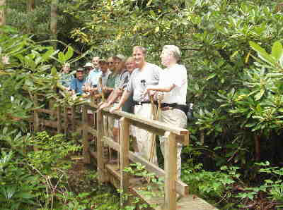 One of the nice foot-bridges along the Bartram Trail.