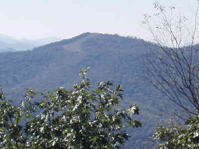 Here, we look over to Siler Bald.
