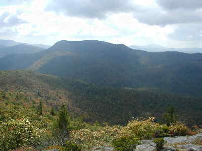 Looking to the south to Whiteside Mtn. and beyond into Georgia.