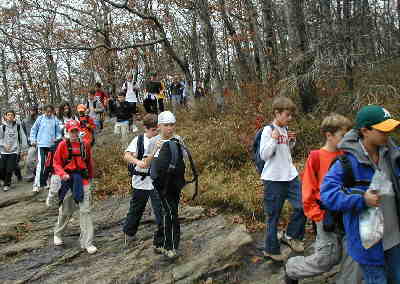 We met a nice group of 5th graders from Woodward Academy (51 hiked to the summit of Blood Mtn.!)