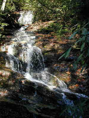 About a half-mile into the hike - Becky Branch Falls.