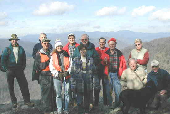 The OFHC Gang for today! (l-r) Terry Doyle, John Bellamy, Wayne Miller, Leigh Ann Miller, Dan Ross, Donna Presley, David Whitaker, Bob Thompson, Bob Presley, Gerald Shedd, Steve Jordan, "Jet" and Tony Presley.