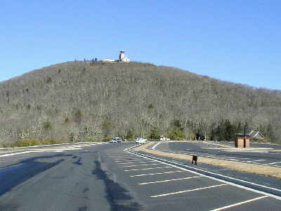 The Jack's Knob Trail ends at the back of the parking lot of Brasstown Bald and this is the view that greets you!