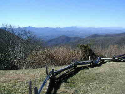 This is the view from our lunchtime picnic table at the end of the parking lot.