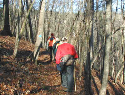 It is a very nice walk in the woods on a well-marked and maintained trail!