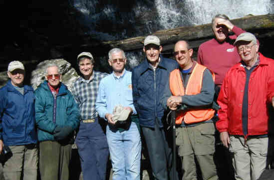 The OFHC Gang for the day. (l-r) Tony Presley, David Whitaker, Dan Ross, Jack Slaton, Bob Thompson, Wayne Miller, John Bellamy and Bob Presley.
