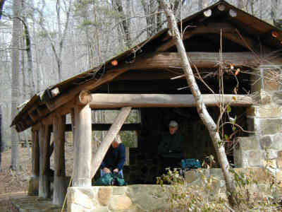 We had lunch in this nice shelter.