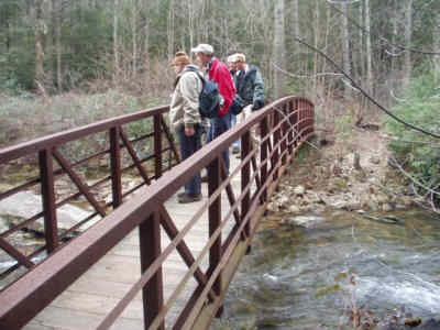 The bridge across the Whitewater River.