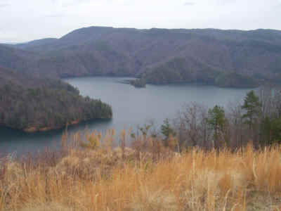 Back to the start, and about a quarter-mile down the road, you get some nice views of Lake Jocassee.