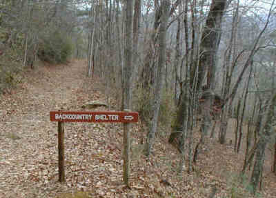 There is a nice trail shelter at 4 miles.