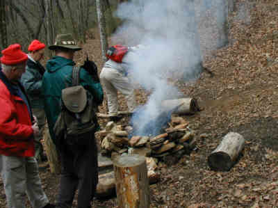We decided that it was a good day for a lunchtime campfire!