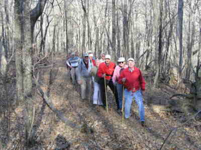 Here we are making our way up the very long uphill segment to Buzzard Roost.