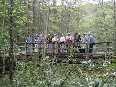Here we are on the bridge at the intersection of the East Fork and main Chattooga River. Some call it the 40 thousand dollar bridge.