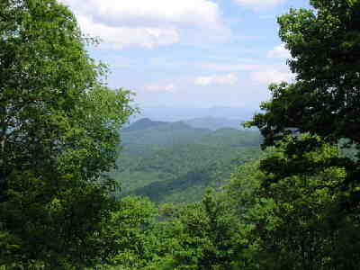 Early into the hike we get some nice views.