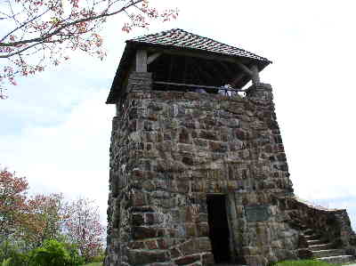 We had lunch at the old rock tower!