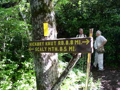 Next, we come to this trail intersection.