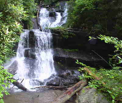A couple of miles up the trail we come to beautiful Martin Creek Falls!