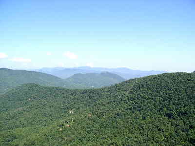 Looking beyond to the N.C. Mountains!
