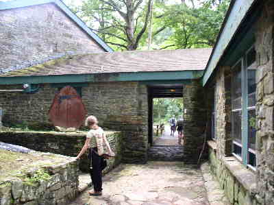 The only place on the entire 2000+ mile A.T. where the trail goes under a roof for a short distance! Neels Gap Walasi-Yi Store