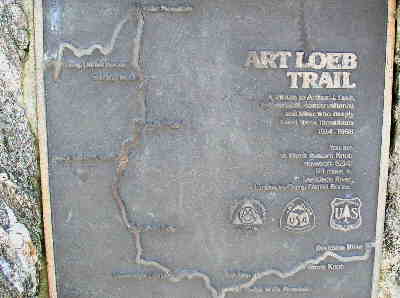 The trail marker at the summit of Black Balsam Knob.(Elevation 6,214 ft.)