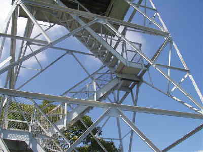 The fire tower at Albert Mountain.