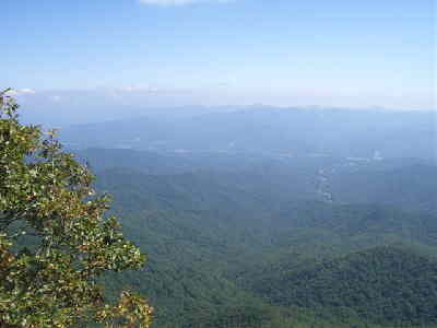 View one from Albert Mountain.