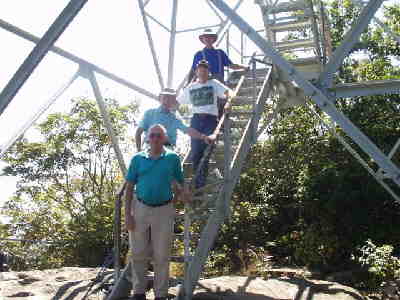You can climb the steps of the fire tower for the best views.