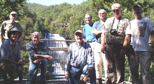 The OFHC gang for today's hike. (l-r) front- Wayne Miller, John Bellamy and Bob Presley. back (l-r) Phil Brownrigg, Dan Ross, Jack Jacobi, Steve Jordan and Tony Presley.