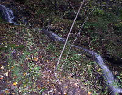 A nice little waterfall where we normally see a small trickle.
