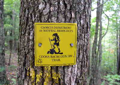 Coosa trail marker.