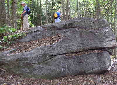 About 4 miles into the hike, we explore famous Bucket Rock!