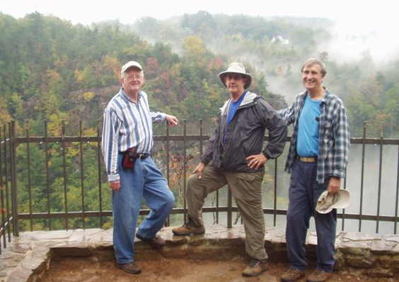 The OFHC gang for today's hike. (l-r) Bob Presley, Wayne Miller and Dan Ross.