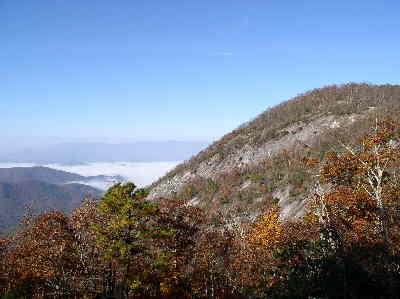 Back on the Bartram Trail, we find this nice overview looking toward Whiterock Mountain.