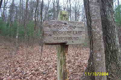The sign for Dockery Lake Campground.
