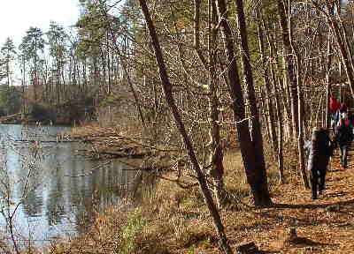 For most of the loop, you are near the water.