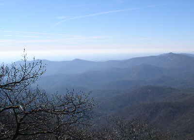 One of many panoramic views from the summit of Blood Mtn.