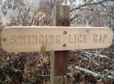 The new sign at Swinging Lick!