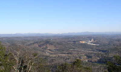 Around to the other side we look to the mountains of North GA and NC.