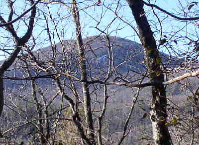 As we walk along the trail, we see our destination .