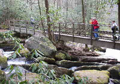 Here, we cross the beautiful Thompson River.